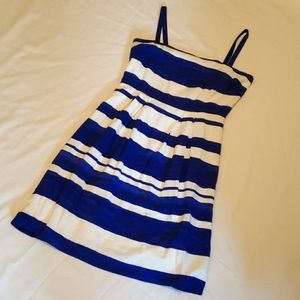 Ann Taylor Loft Striped Midi Tank Dress Blue White  (Bundle Dresses to Save)